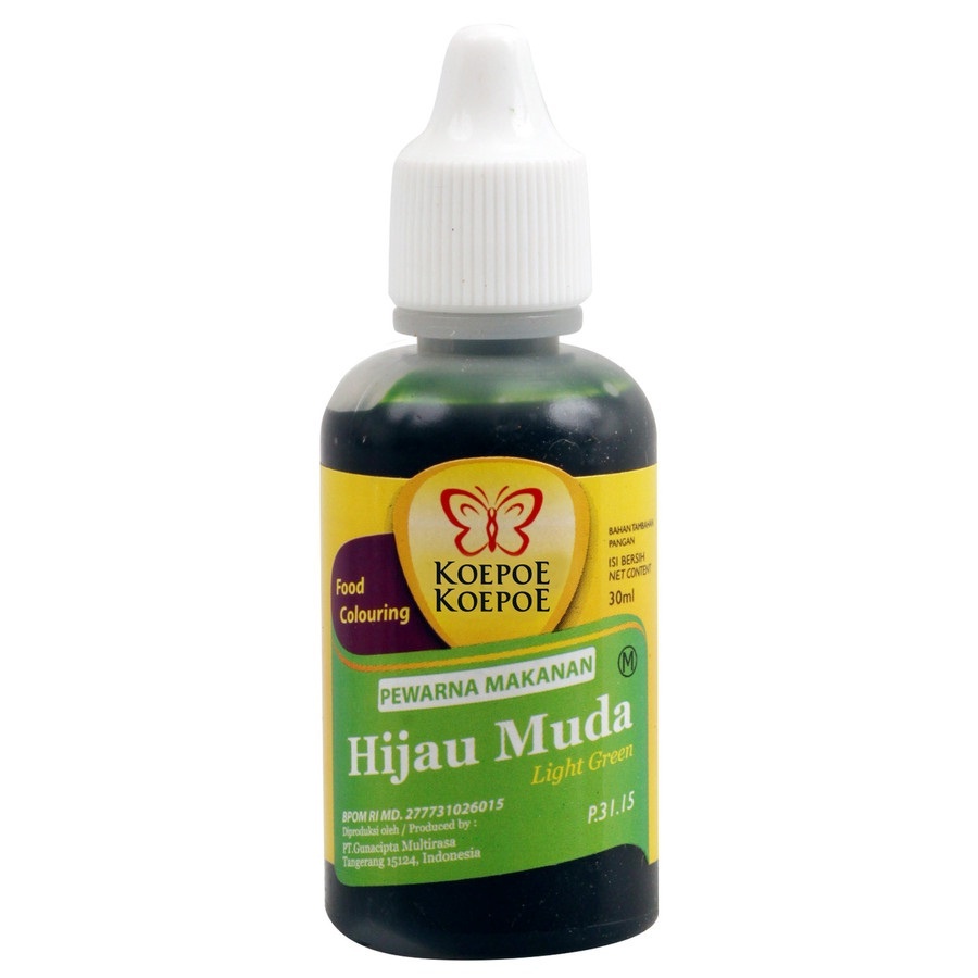 

kupu pewarna hijau muda 30ml