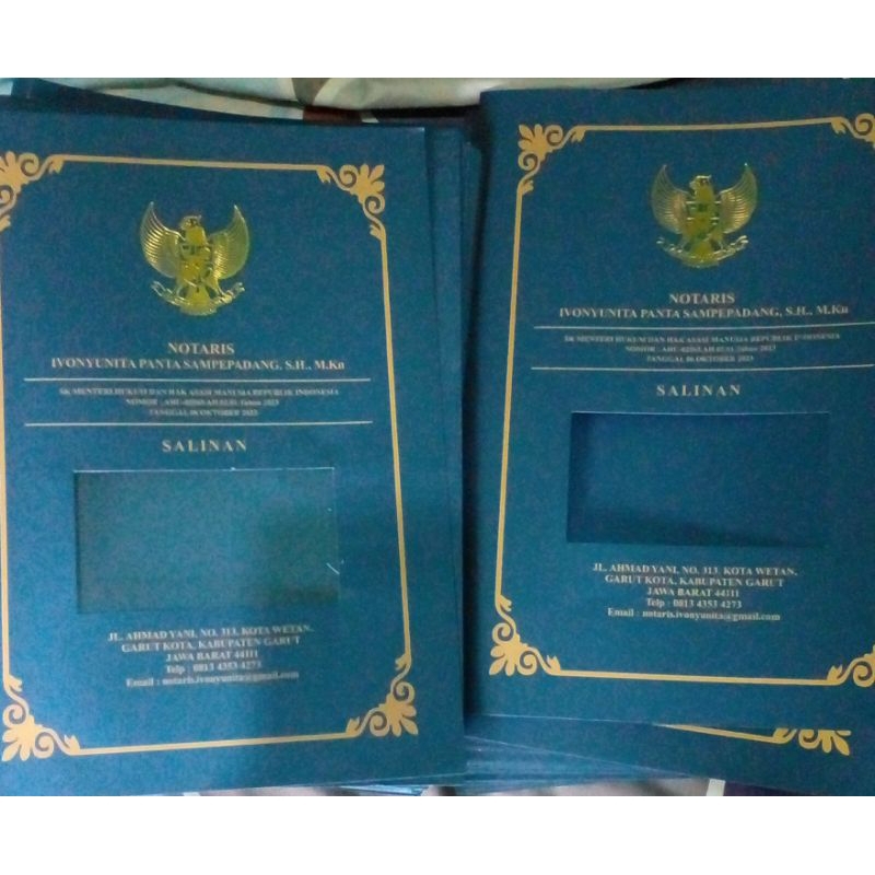 

COVER NOTARIS CUSTOM / LOBANG MIKA GARUDA POLY EMAS