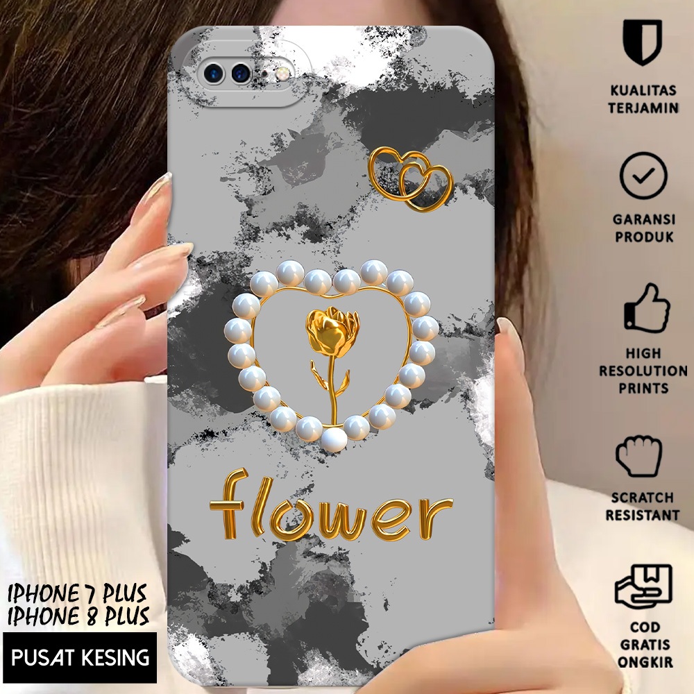 CASE IPHONE 8 PLUS - Casing Hp Iphone 8 Plus Motif Lovely - Case Hp - Casing Iphone 8 Plus - Softcas