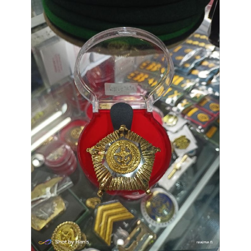 Tanda Jabatan Brigjen Mabes TNI Segi 5 Exklusive Gold
