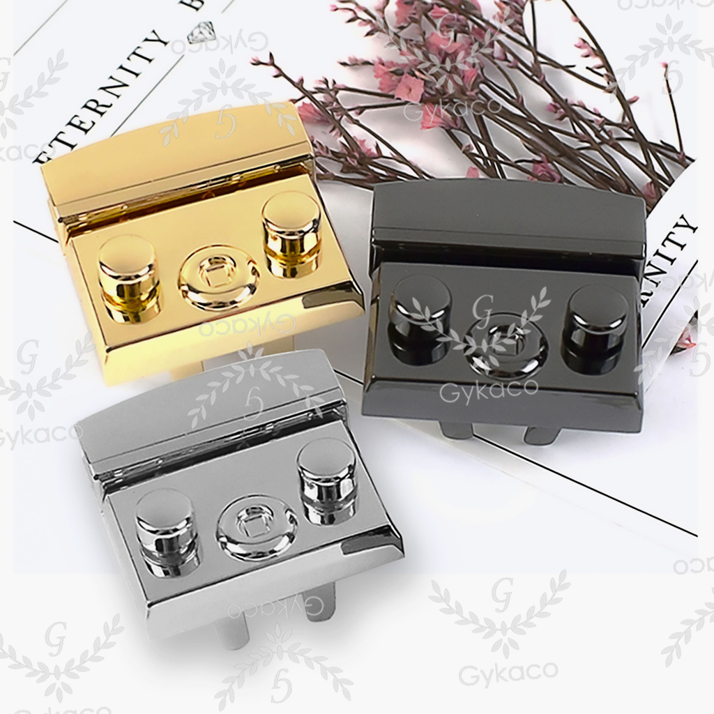 AKsesoris Tas Variasi V158 Kunci Cetet PURLA / Kunci Sodok / Kuncian Tas - Aksesoris Tas (IMPORT)