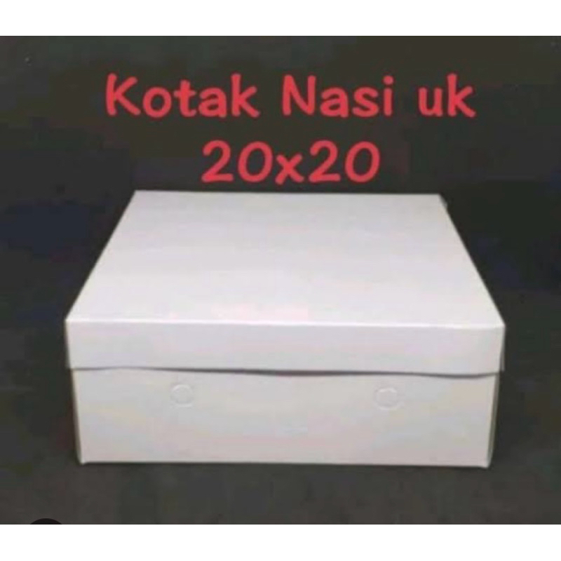 

Box Nasi 20x20 isi 50 lembar