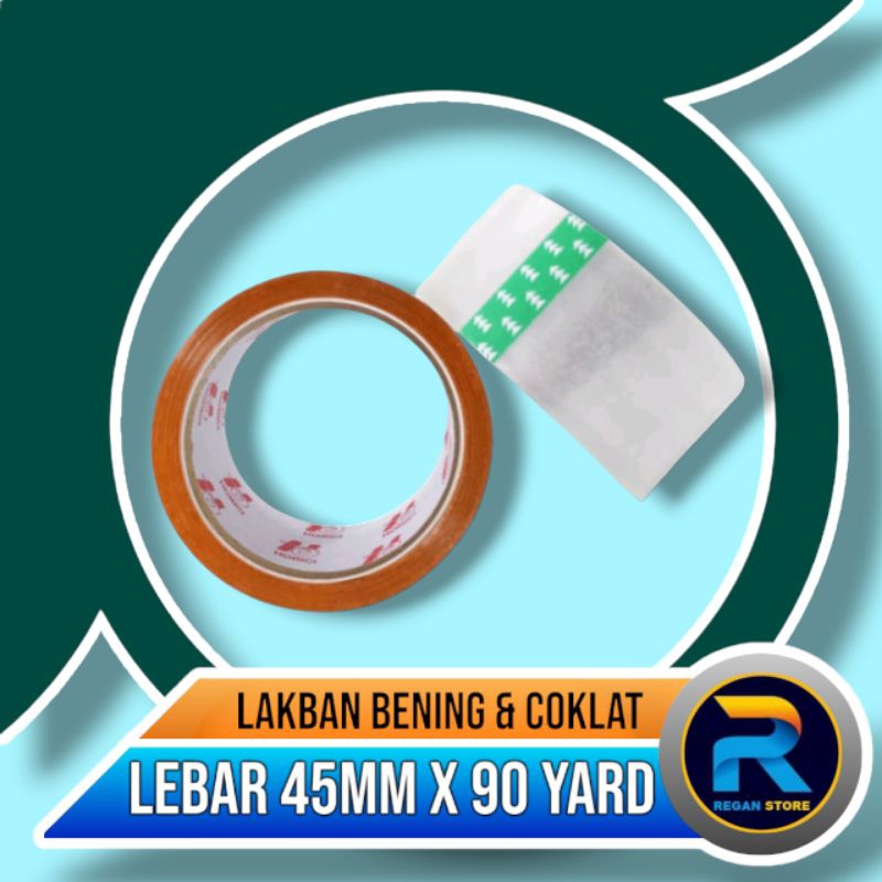 

Lakban Bening Dan Coklat Ukuran Lebar 45mm dan Panjang 90 Yard