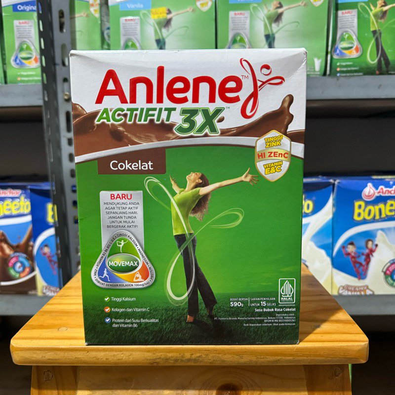 

Anlene Actifit 3x Rasa coklat 590gr TERMURAH