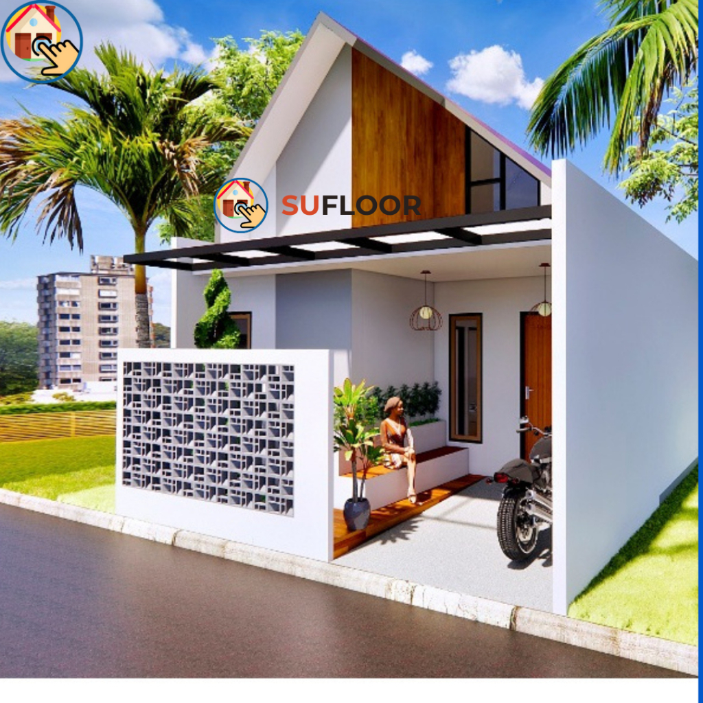 Jasa Desain rumah 3D dan RAB struktur eksterior interior Denah