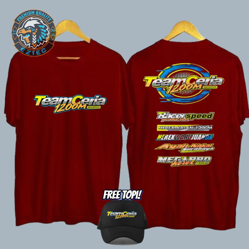 KAOS DISTRO DESAIN SABLON TEAM CERIA 1200 M KEREN DESAIN KAOS TERBARU SABLON KUALITAS PREMIUM GRATIS
