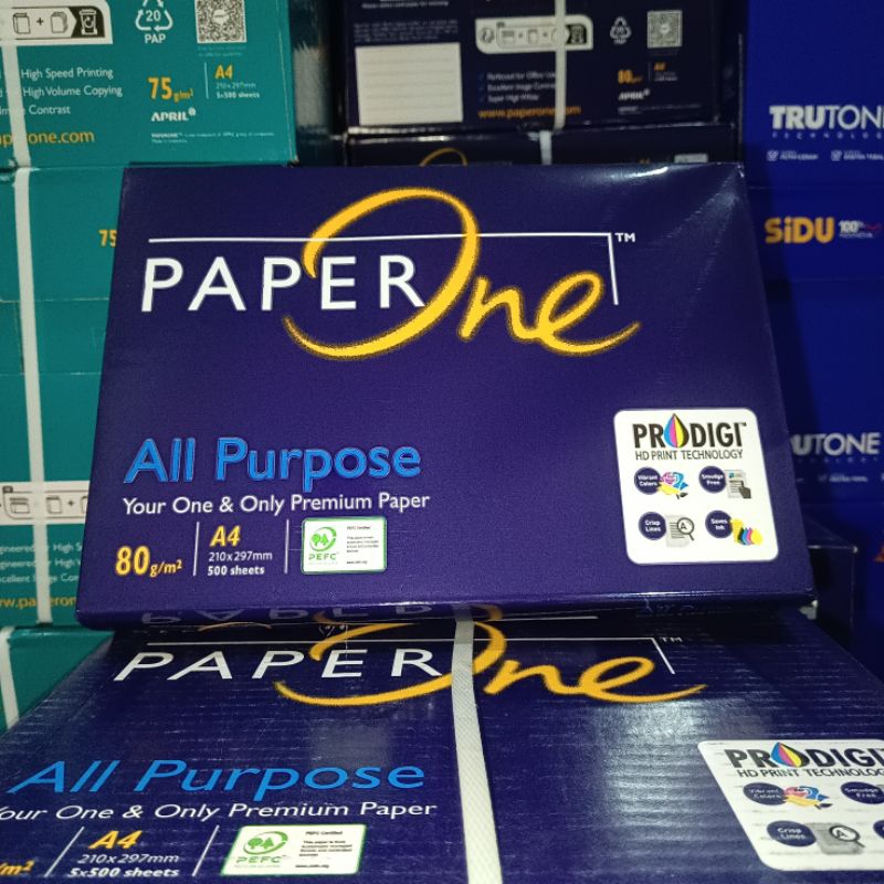 

Kertas HVS A4 80 Gram PaperOne RIM Instan / Sameday