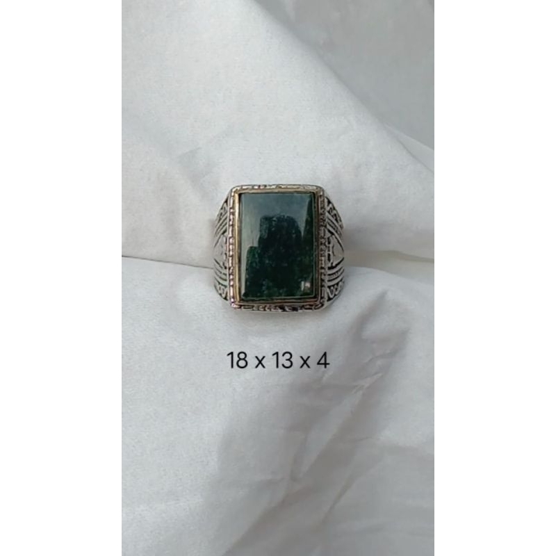 Natural Giok Nabire Kotak Jadeite Jade Type A