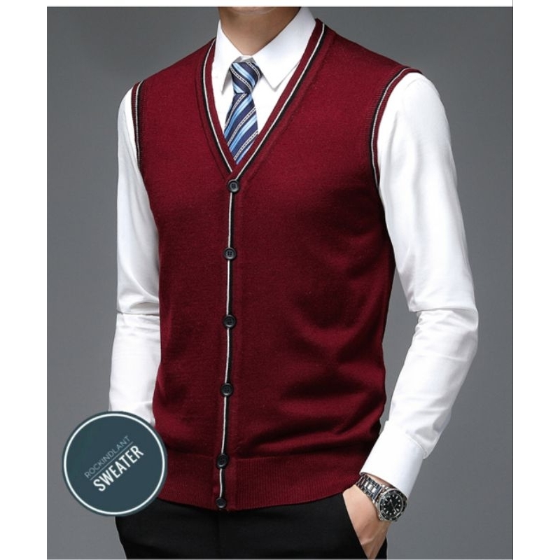 Sweater Vest Rompi/Sweater Rompi Pria/Sweater Rompi