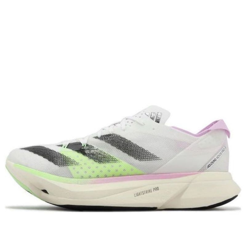 Sepatu adidas adizero adios pro 3 white pink green