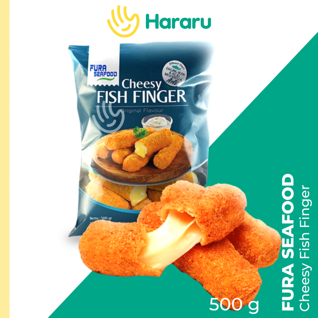 

Fura Seafood Cheesy Fish Finger Naget Ikan isi Keju 500 gram