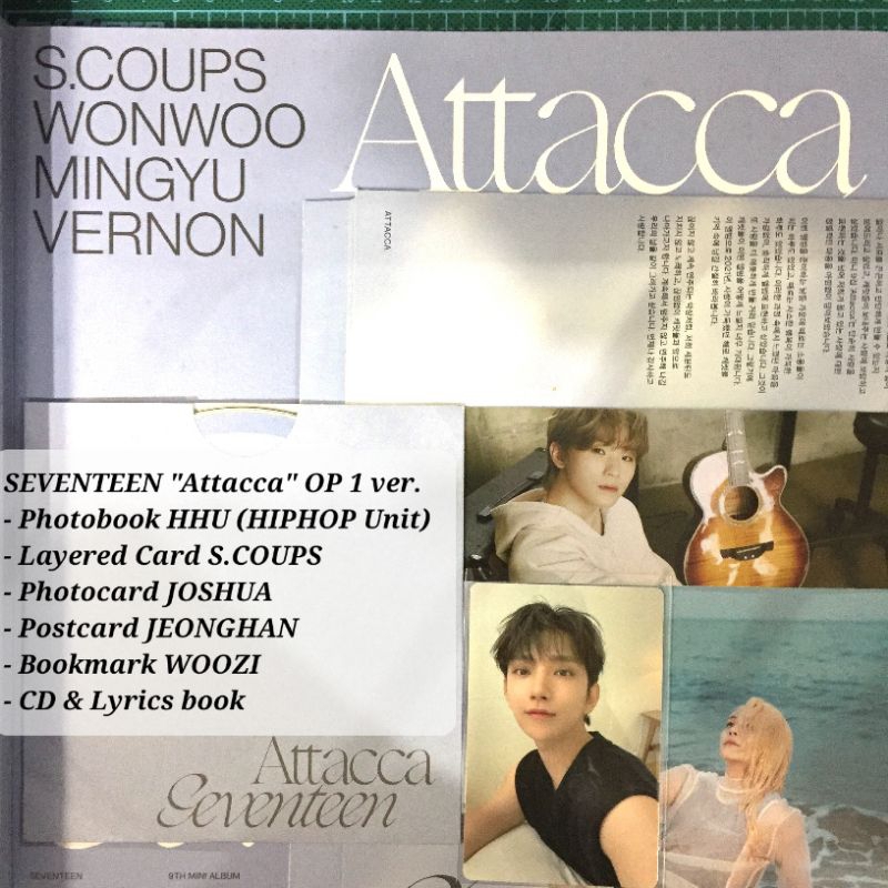 Album Seventeen ATTACCA OP1 HIPHOP Team Photobook PC Joshua