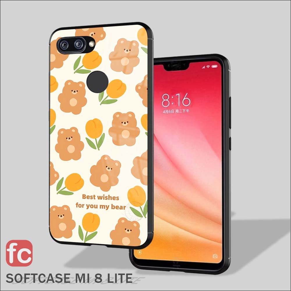 Softcase Kilau Xiaomi Mi 8Lite |FR111| Case Kilau Mi8 Lite | Kesing Silicon Casing Freedom Case Unik