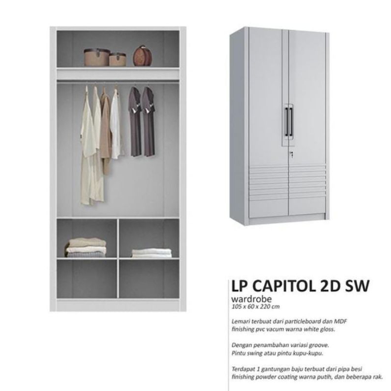 Lemari Pakaian Siantano Capitol 2D SW