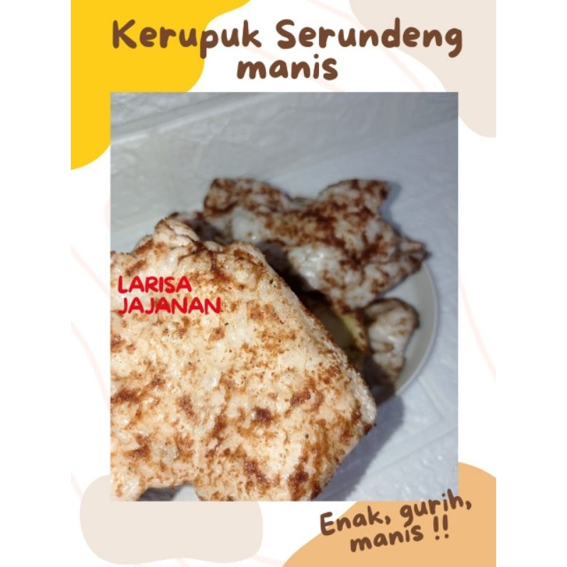 

Kerupuk melarat kerupuk pasir krupuk mlarat khas cirebon bumbu serundeng manis