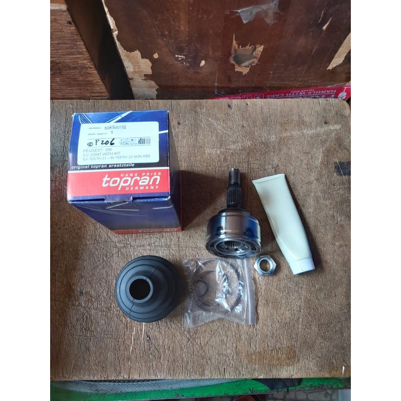 cv joint luar Peugeot 206 manual pala as roda luar Peugeot 206 manual