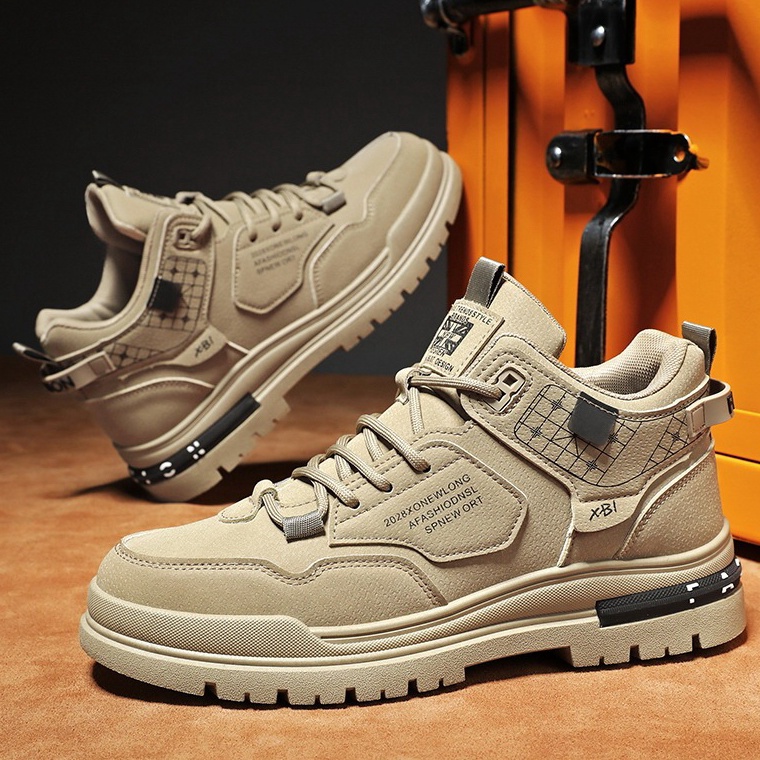 Model Baru Sepatu Boots Pria JK122185 Sepatu Hiking Kasual Kerja Kuliah