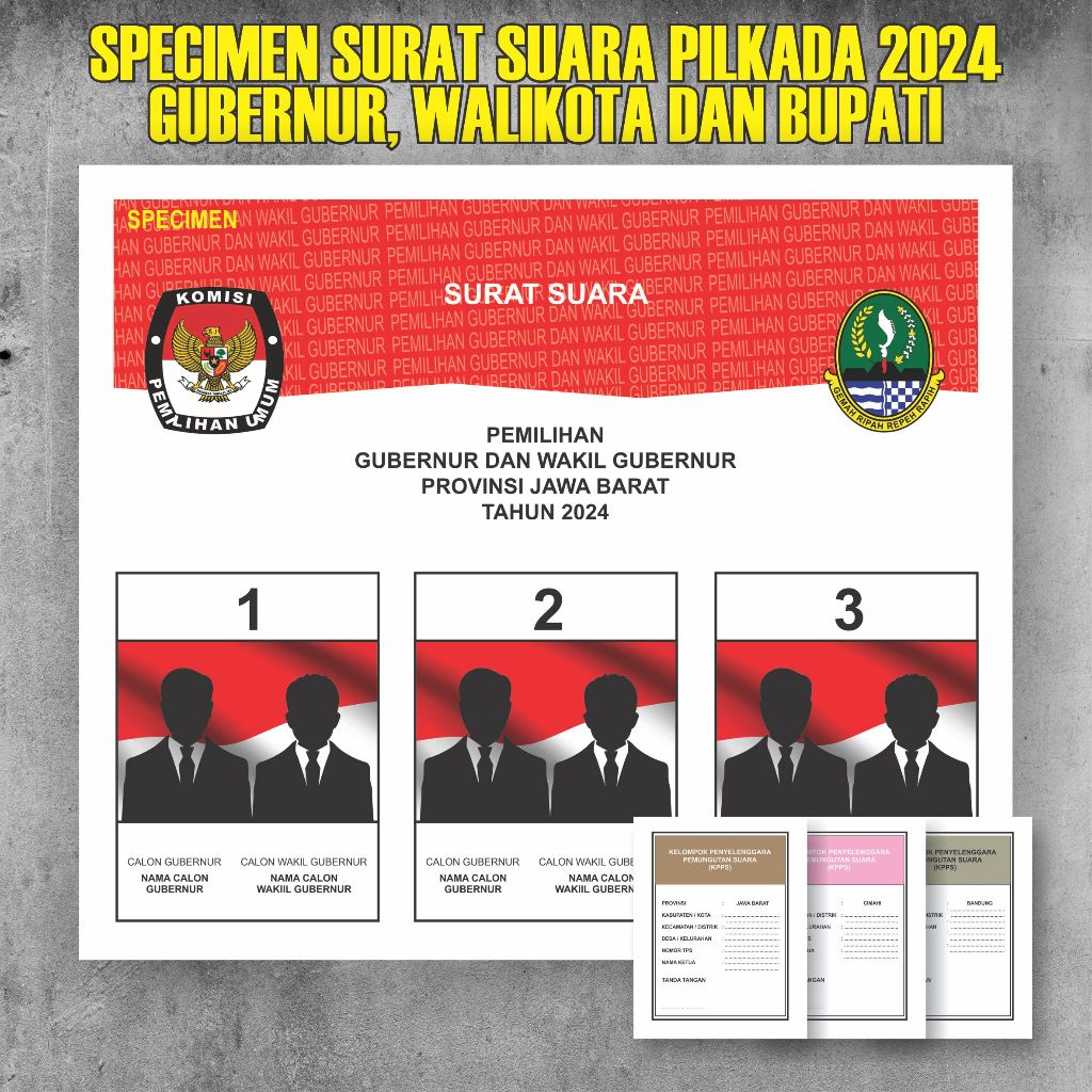

Contoh Surat Suara Gubernur Walikota Bupati