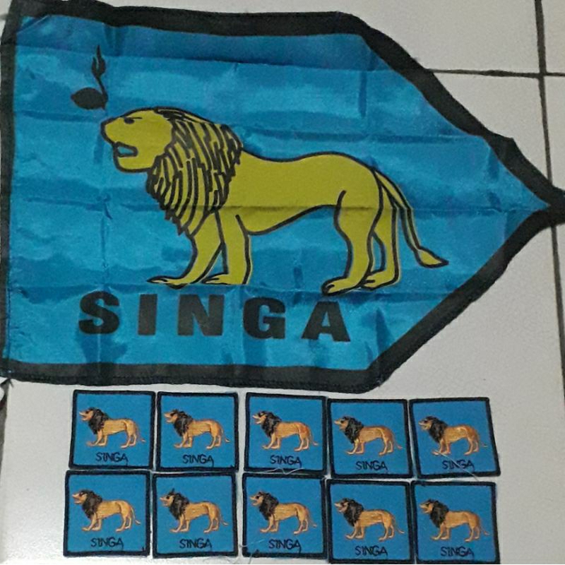 Bet/Bordir/Bendera Tanda Satuan Regu Singa Gerakan Pramuka Golongan Penggalang