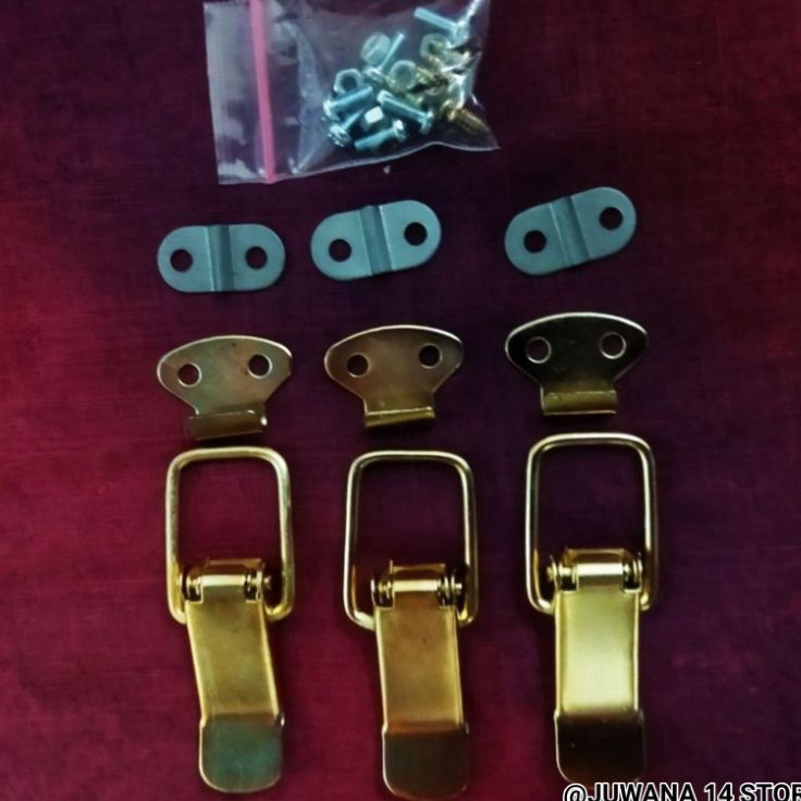 Harga Murah  JEPITAN KLEM KOPER GOLD EMAS PENGAIT KLEM JEPIT IMPORT UNTUK TEBOK SANGKAR BURUNG LOVEB