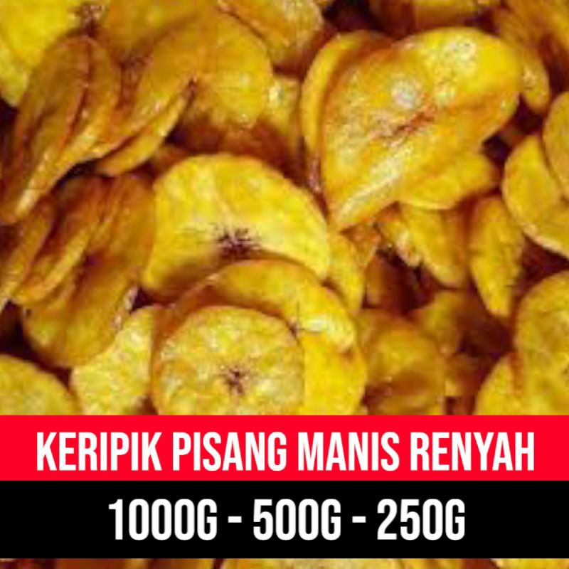

1kg keripik pisang manis cemilan enak murah