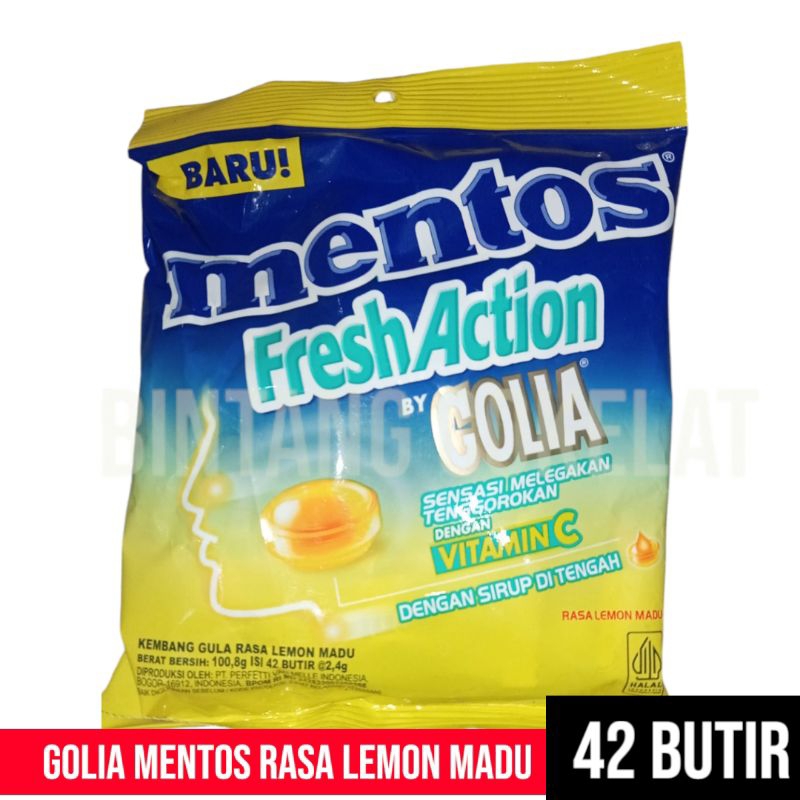 

permen Mentos GOLIA rasa lemon - mint / alpenliebe rasa susu caramel 1 bungkus murahh