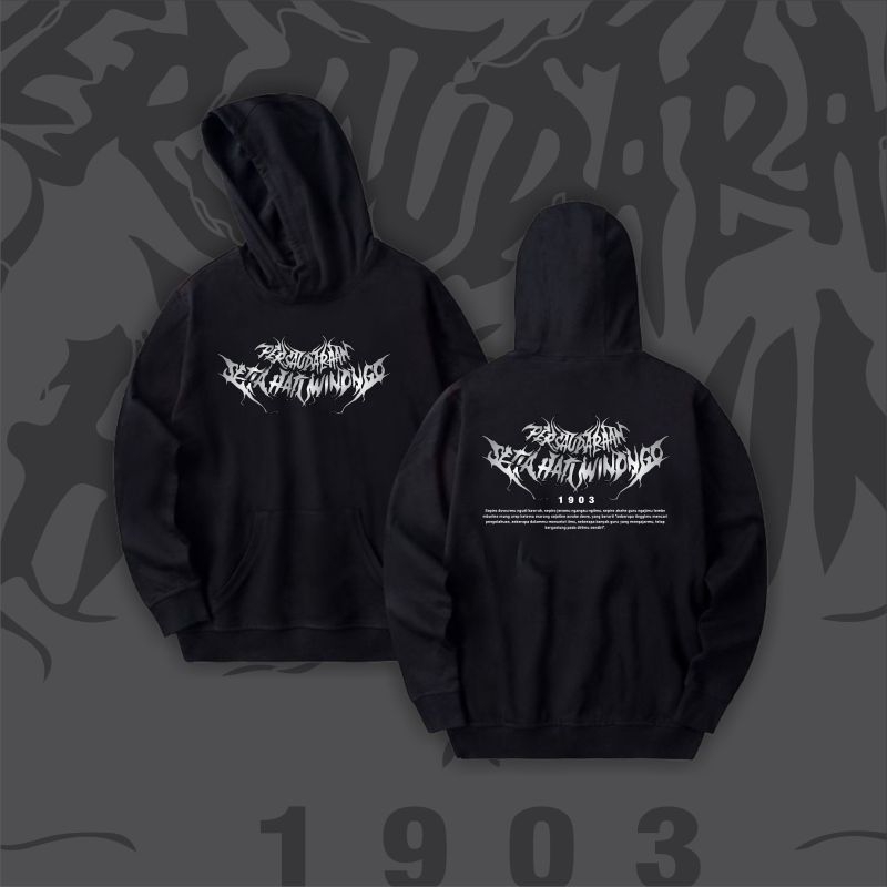 JAKET HOODIE PSHW METAL SETIA HATI WINONGO KEREN BAHAN TEBAL