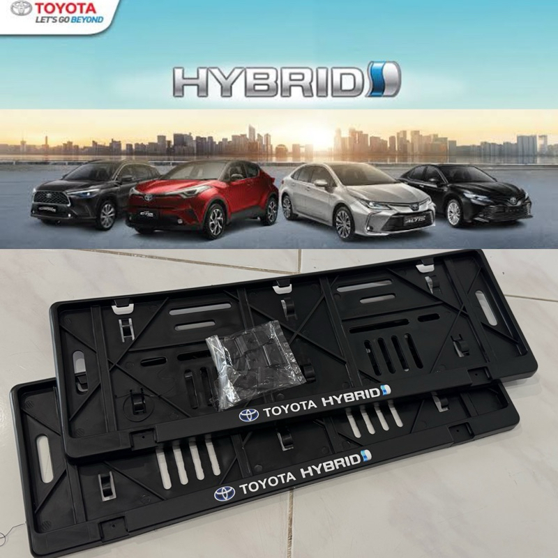 frame plat nomor Mobil Toyota Hybrid