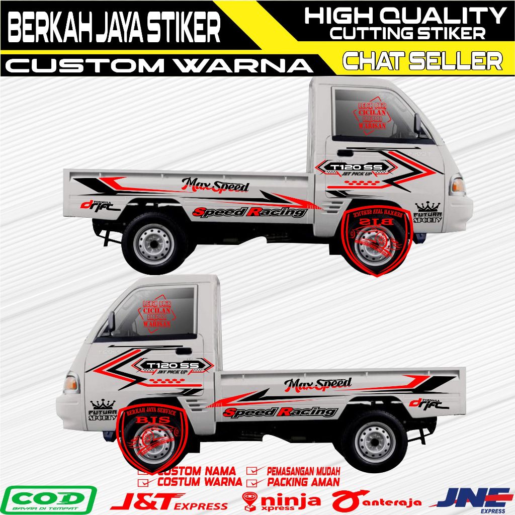 NEW CUTING STIKER STICKER MOBIL PICK UP TSS 120 STIKER MOBIL PICK UP