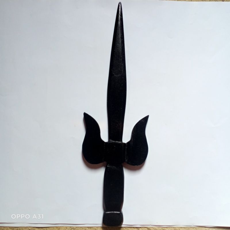 Trisula Silat Kayu Latihan Beladiri/Trisula Silat/Trisula PSHT/Trisula IPSI/Trisula Mainan/Trisula P