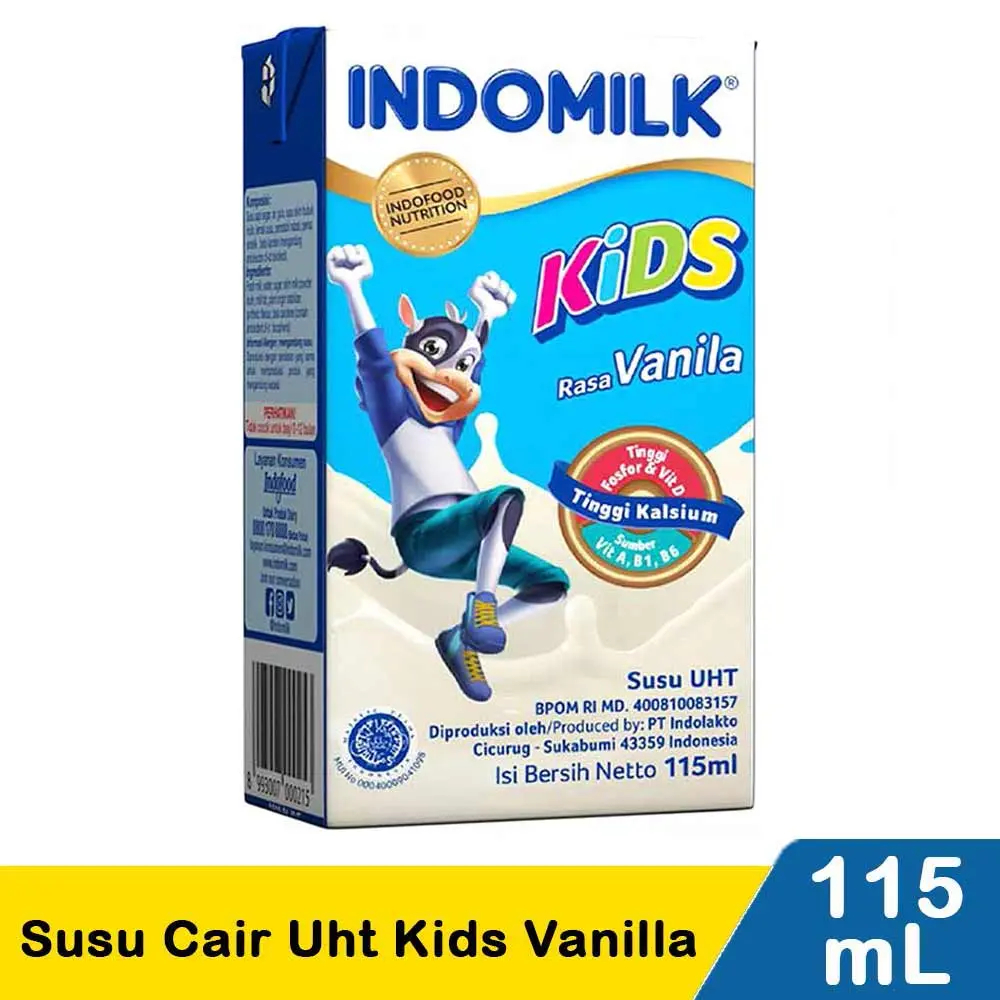 

indomilk susu uht kids vanilla 115ml