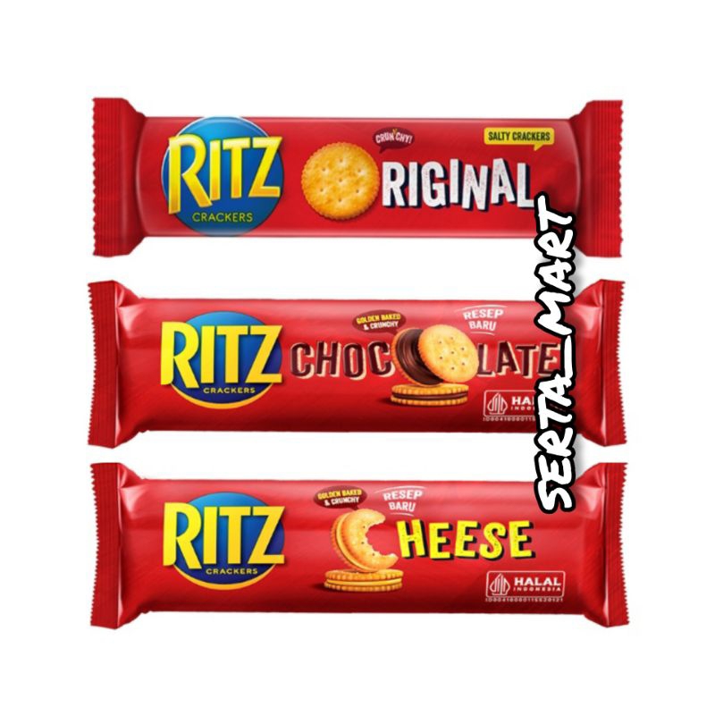 

Ritz Original Salty Crackers 100gr / Ritz Cheese / Chocolate Sandwich 91gr - Biskuit Ritz