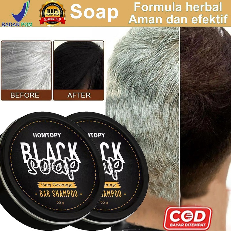 Rambut Hitam Sabun Penggelap Rambut Sabun Sampo Bar Penggelap Polygonum Essence Hair Darkening Shamp