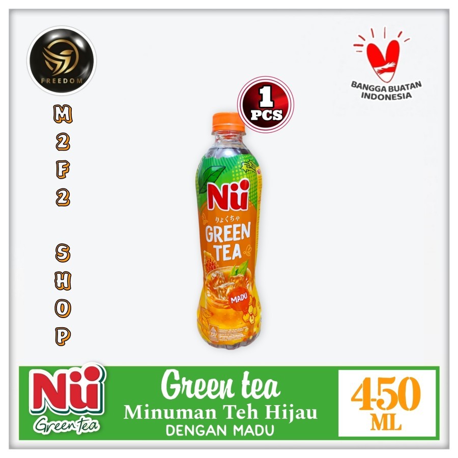 

NU Green Tea Honey | Teh Madu Botol Pet - 450 ml (Kemasan satuan)