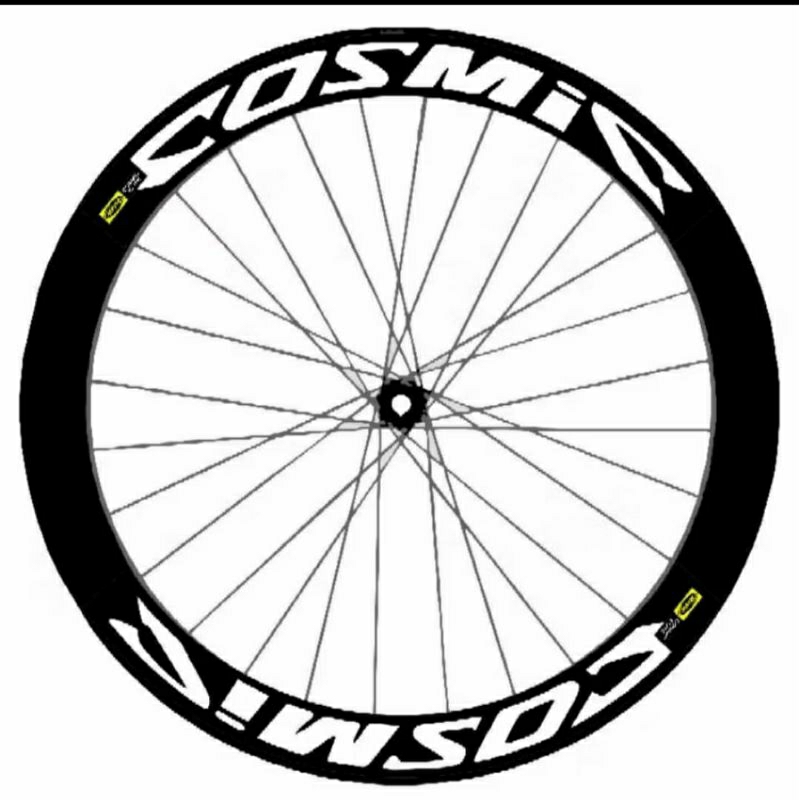 stiker decal velg rim mavic cosmic fixie roadbike  ring 700c lebar 4 cm