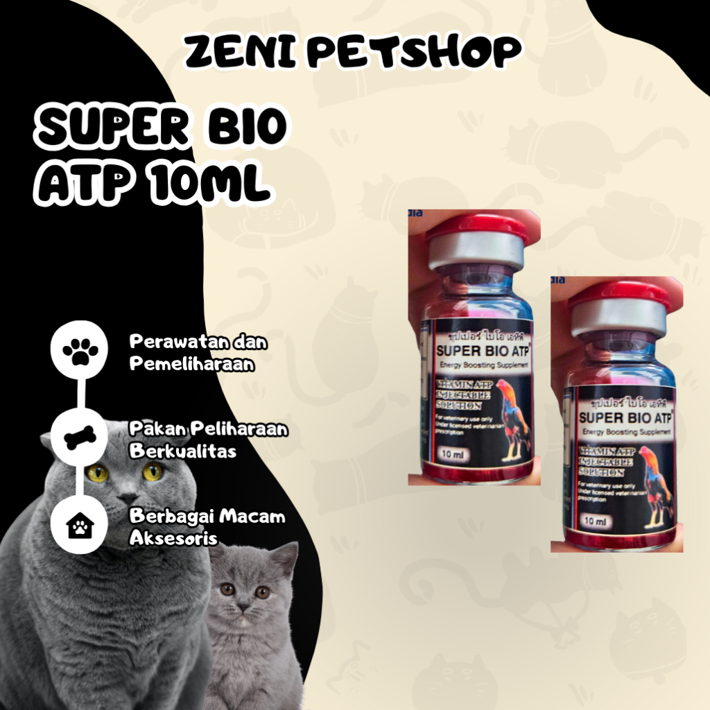 Super Bio Atp @10 ml - Suplemen Untuk Ayam - Suplemen Ayam