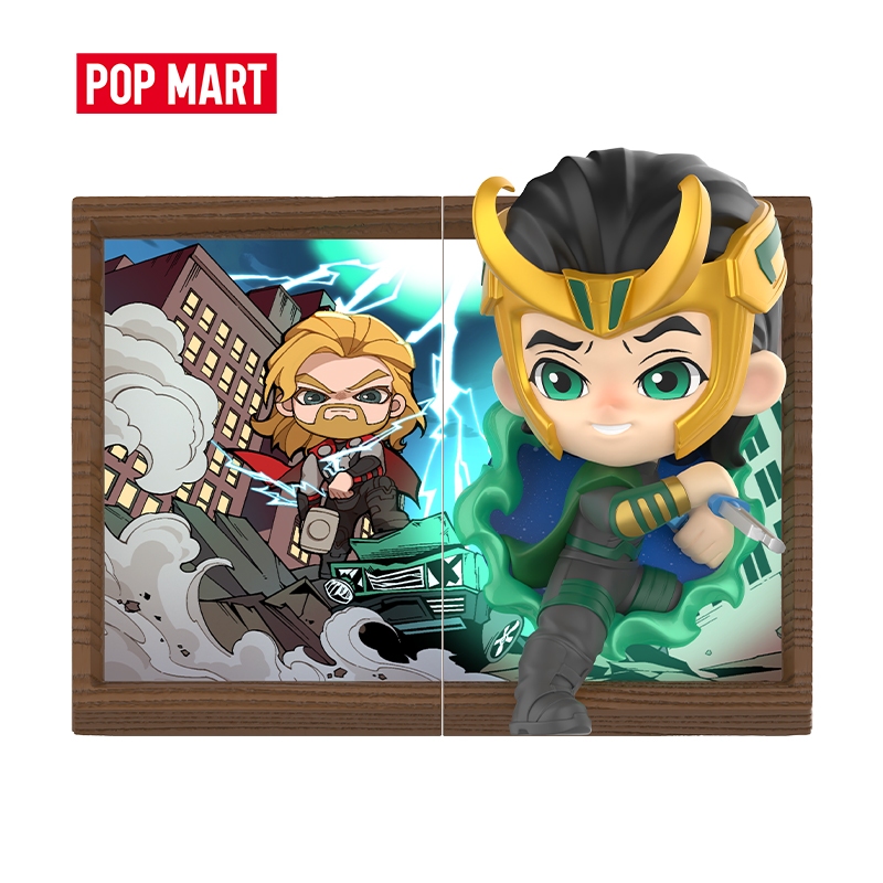 POP MART Marvel Photo Frame Series Figures Blind Box Action Figure Kid Toy