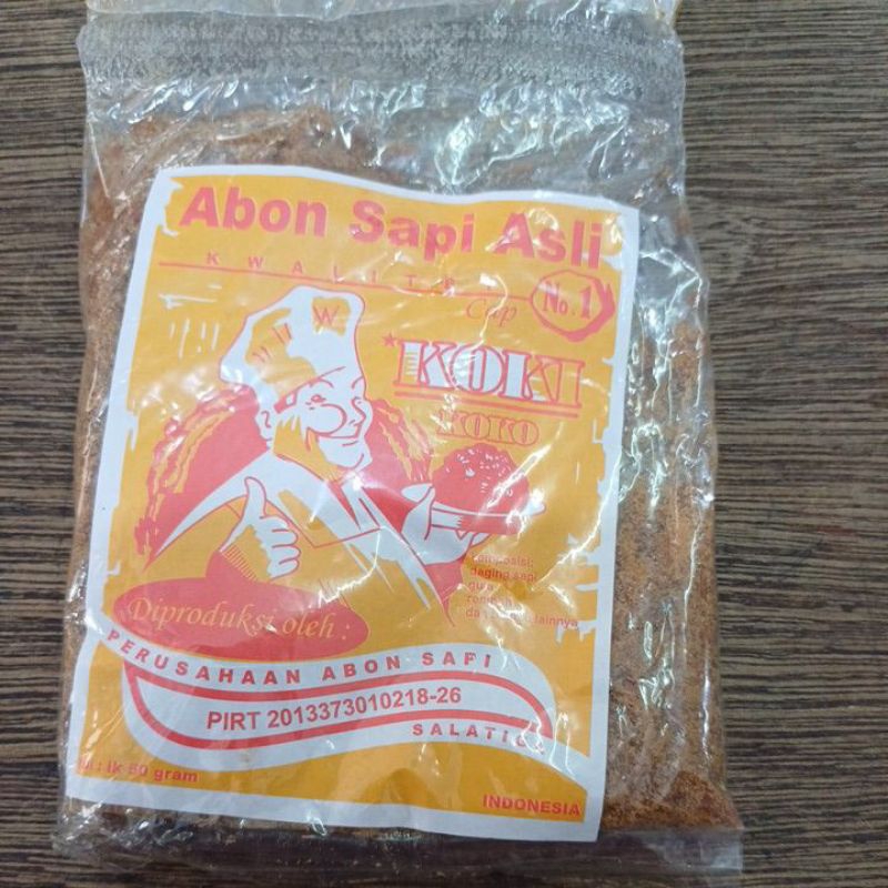 

Abon Sapi Asli No. 1 Cap Koki Koko 50 Gr