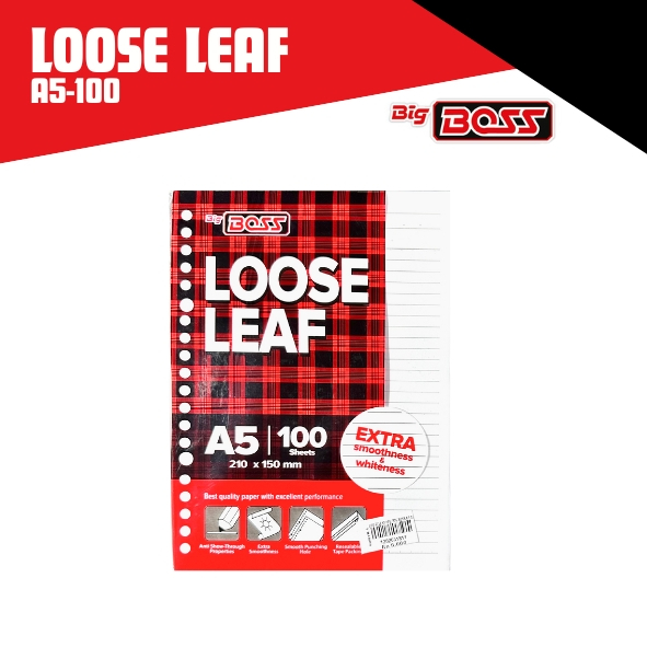 

Kertas File Binder Loose Leaf Big Boss A5-100