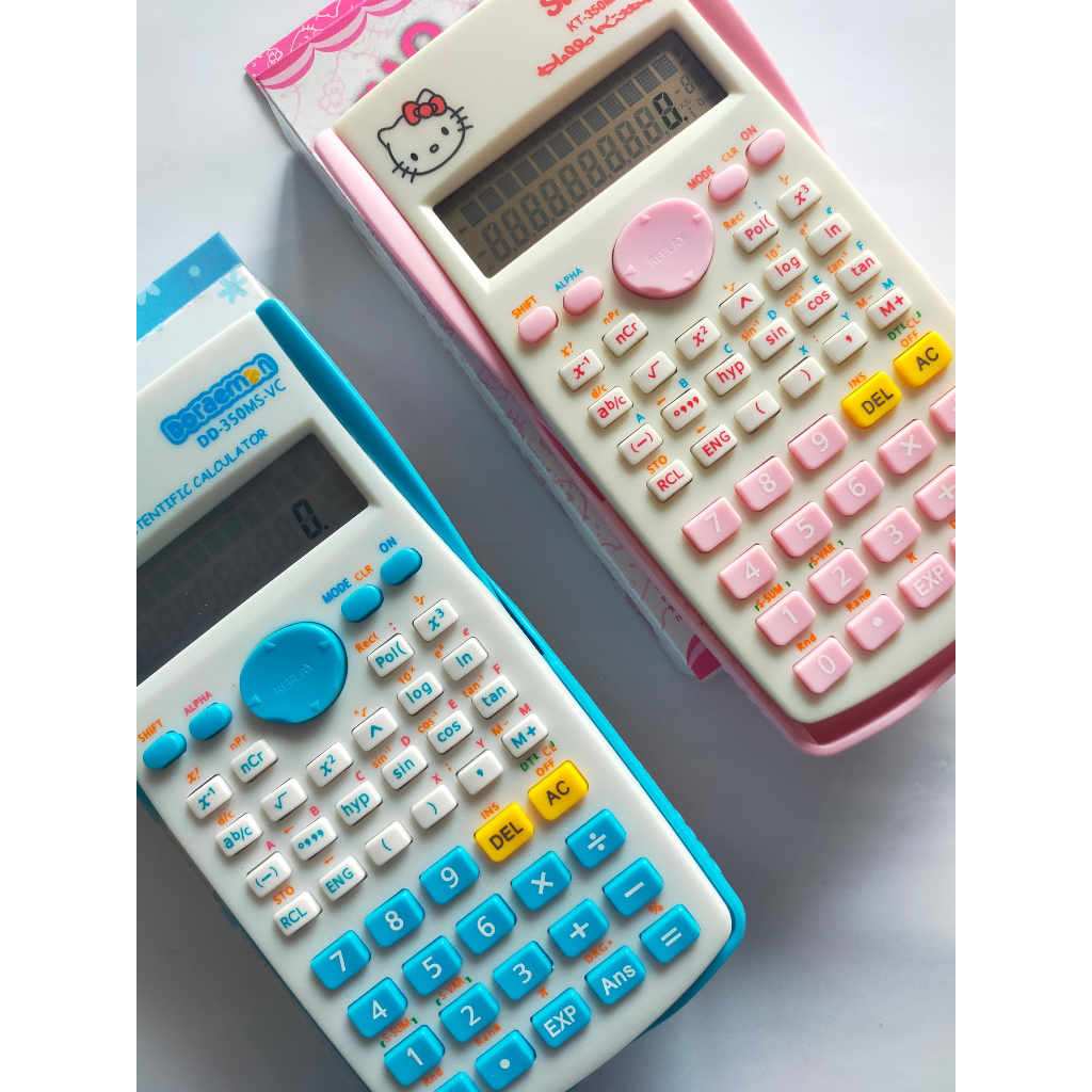 

Kalkulator Scientific DD-350MS Motif Doraemon Dan Hello Kitty