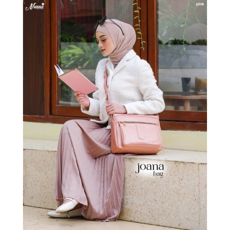 TAS KULIAH - TAS NGANTOR - NUNNA - JOANA BAG - WARNA PINK