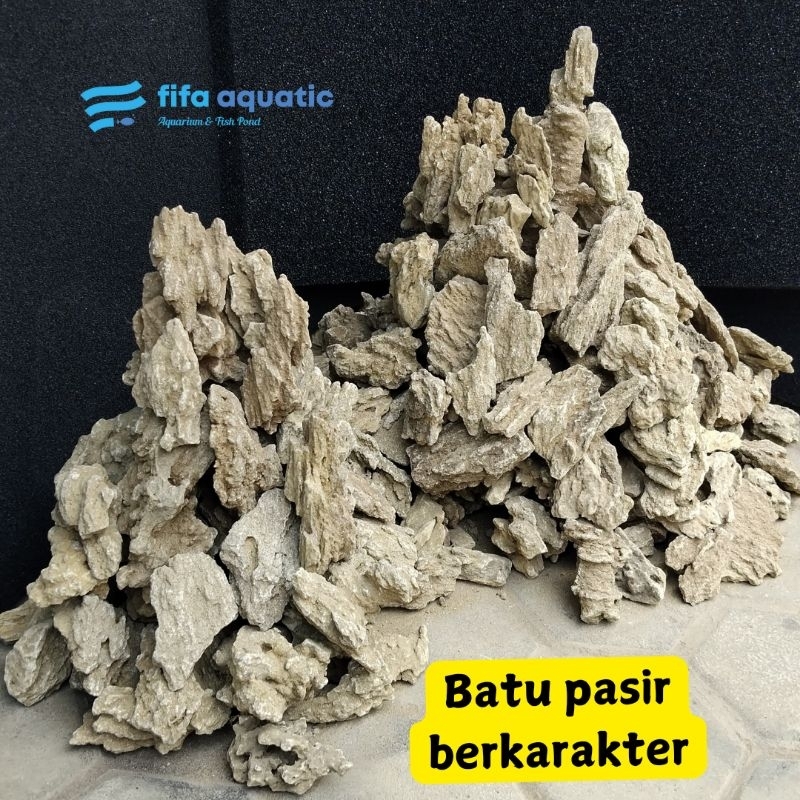 Batu pasir sand stone dekorasi aquascape