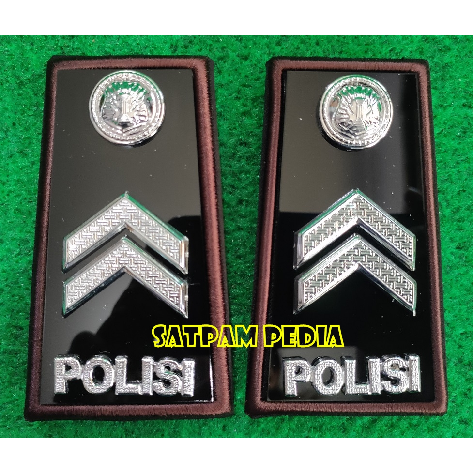 Pangkat Briptu PDH Akrilik Catur - Pangkat PDH Briptu Akrilik