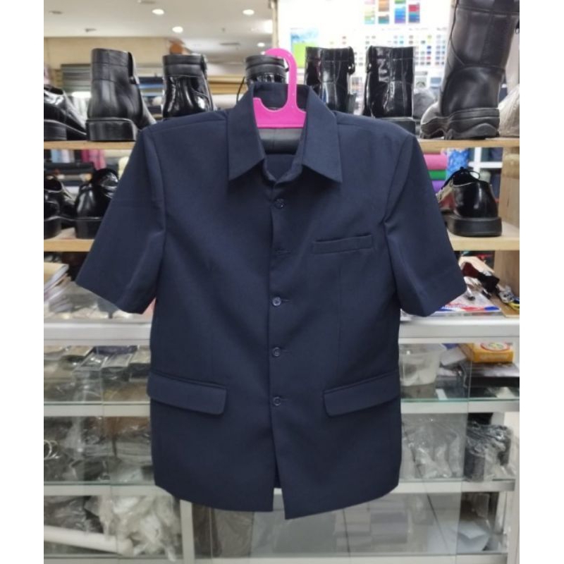 kemeja pria safari PSH tangan pendek navi