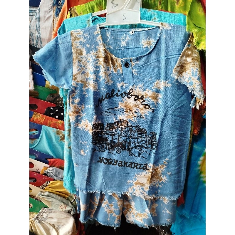 SETELAN ANAK MALIOBORO TERLARIS | SETELAN MALIOBORO BARONG | KAOS BARONG JOGJA ANAK MALIOBORO | KASO