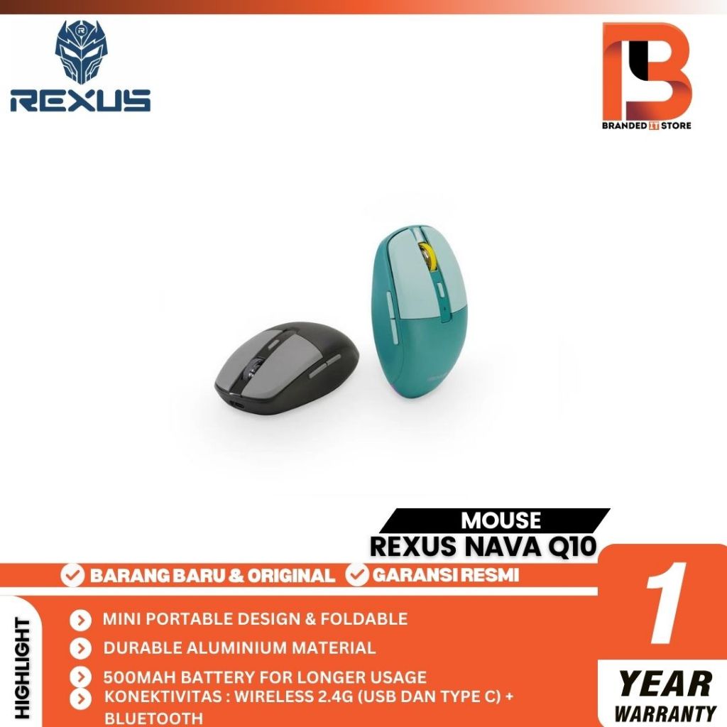 REXUS NAVA Q10 BLUETOOTH WIRELESS Gaming Mouse