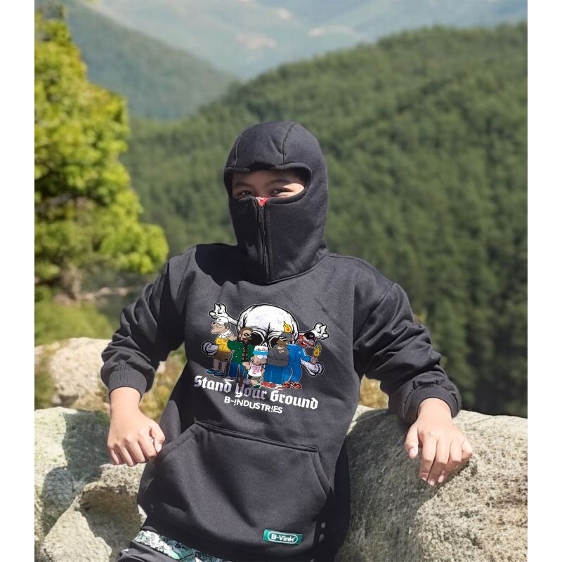 Hoodie ninja casual balaclava football terrace b industries /holigan/ultras/curva