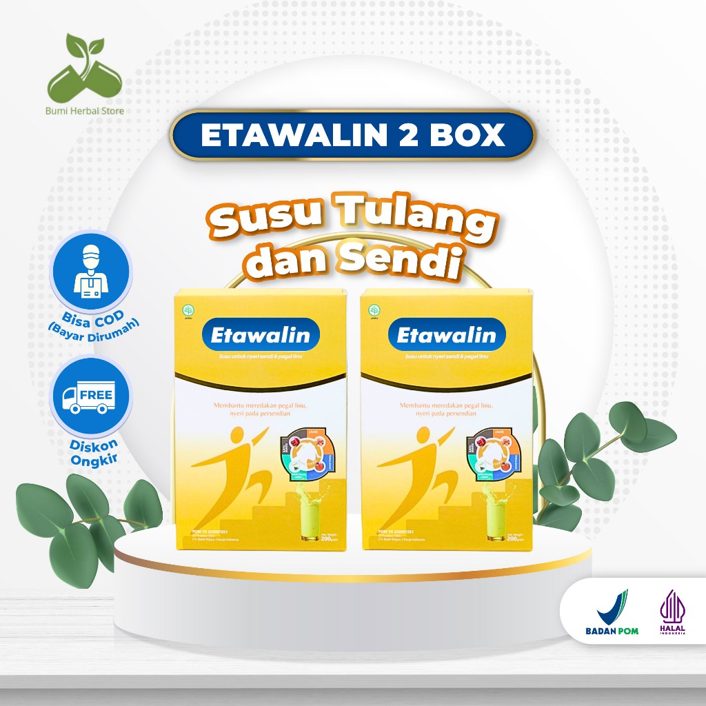 Etawali Paket 2 Box Lebih Hemat Bantu Atasi Masalah Tulang & Sendi