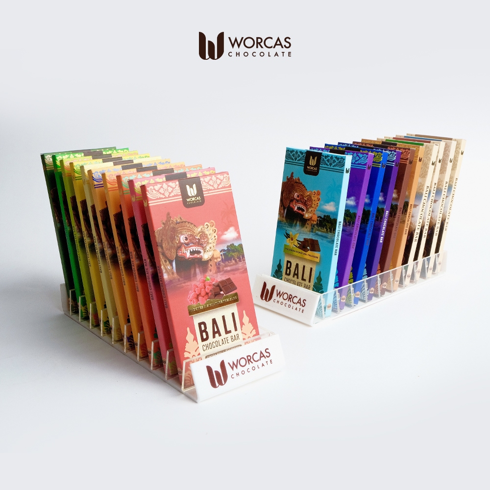 

QH Worcas Chocolate Flavoured Bali Chocolate Bar 90g - Cokelat Aneka Rasa