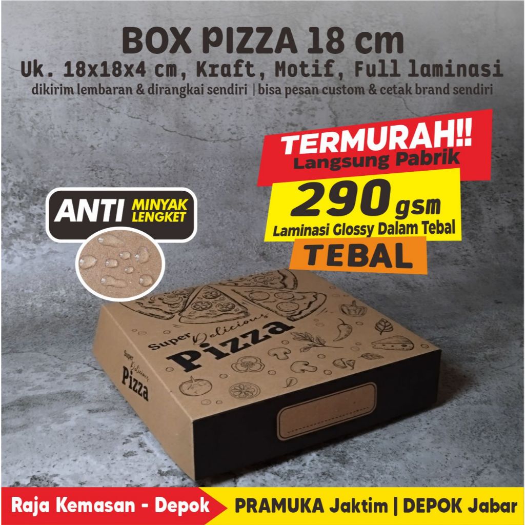 

BOX PIZZA 18 CM KRAFT LAMINASI